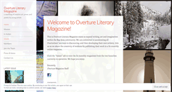 Desktop Screenshot of overtureliterarymagazine.com